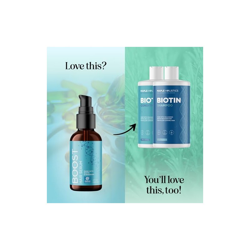 Maple Holistics Biotin Hair Growth Serum Espesante Capilar Romero Cafeína