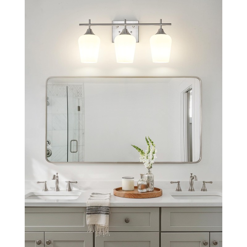 Osimir 3 Light Bathroom Light Fixtures Over Mirror, 21 Inch