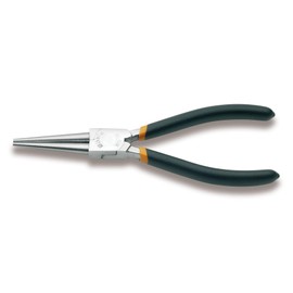 Beta 1010 Long Round Knurled Nose Pliers, Slip-proof PVC Coated Handles, 160mm