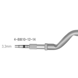 Osung BOCV33F Dental Concave Osteotome, 3.3 mm