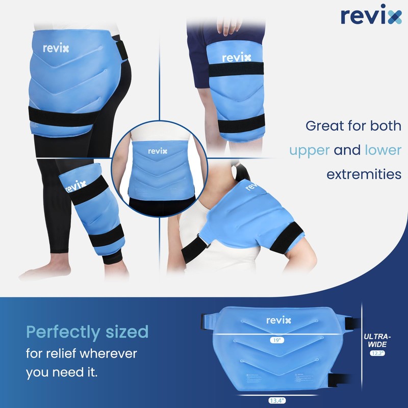 REVIX Extra Large Cold Pack for Hip Replacement, Reusable Ice