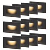120V Dimmable LED Step Lights, 3000K/4000K/5000K, 12-Pack | Line Voltage