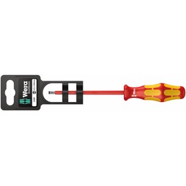 Wera 05100002001 0.6 x 3.5 x 100 mm "160i SBVDE" Insulated Screwdriver for Slotted Screws - Silver