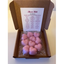 Pomegranate Noir Wax Melts Hearts (x10) | Highly Scented | Natural Wax | Handmade