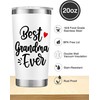 WETEL Best Grandma Ever Coffee Tumbler - Mother's Day, Grandparents