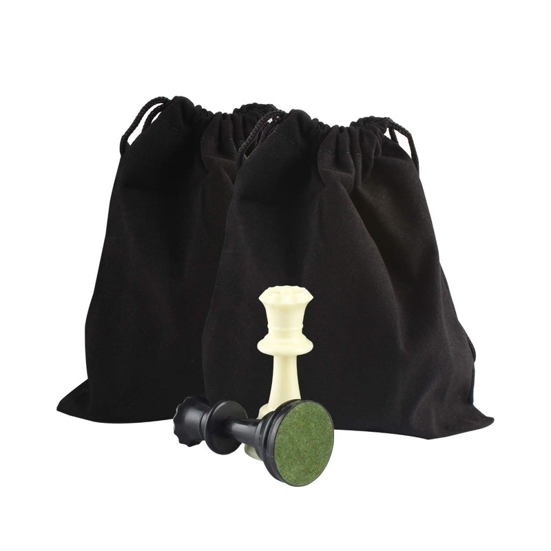 Andux Roll-Up Chess Game with Handbag and 32 Pieces Chess
