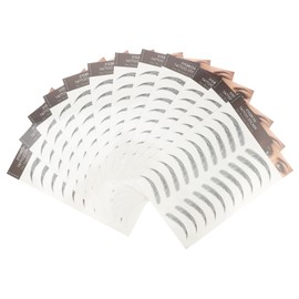 Ipetboom 12pcs Waterproof Eyebrow Sticker Brow Tint Stencil Natural Brow Shape Makeup Sticker for Women