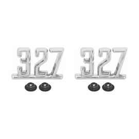 FARGO AUTOMOTIVE 1965 1966 CHEVY IMPALA CAPRICE BEL AIR FRONT FENDER 327 EMBLEMS 65C-16722-327