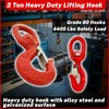 HENBOW 2 Ton Swivel Lifting Hooks,G80 Trailer Safety Chain Hooks