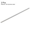 sourcing map 2Pcs M5 x 200mm Fully Threaded Rod 304