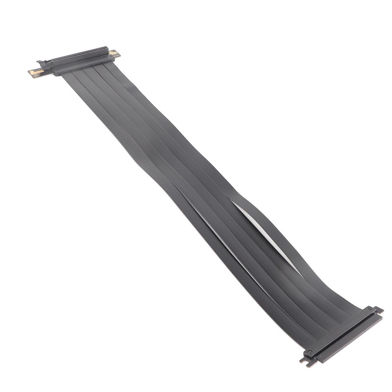 PCIE 4.0 X16 Extender Right Angle 64GB/s Shielded Plug and