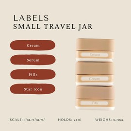 Junamour Leakproof Travel Toiletry Bottles Set | Stackable TSA Approved Reusable Containers | 3 Sizes 3oz, 2oz, 1oz | Travel Size Bottles for Shampoo, Lotion, Toiletries (3 Large (3.4oz))