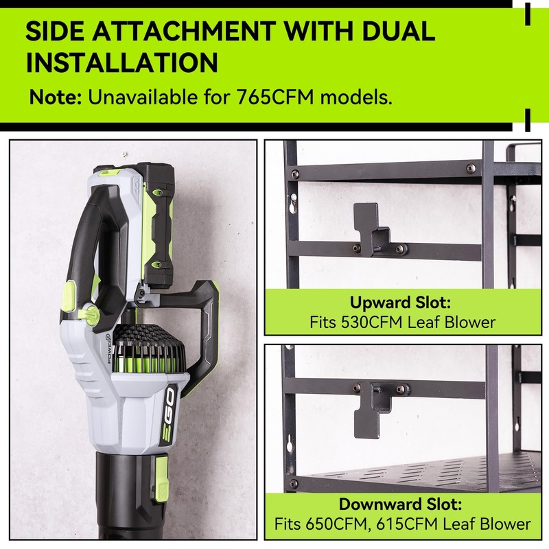 KAFAHOM Leaf Blower and Weed Eater Rack with Charging Station,