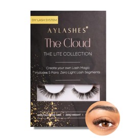 Aylashes Lite Collection The Cloud Maxi False Eyelashes Natural Individual Fake Lashes Suitable for Beginners (6-10 mm)