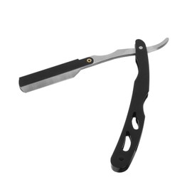 PACKOVE 1pc Metal Manual Shaving Razor for Beard Eyebrow Trimming and Hair Removal Premium Anti-slip Handle Suitable for Men and Women