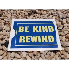 Be Kind Rewind Blockbuster Video Classic Metal Sign 9x12 inches New 50009