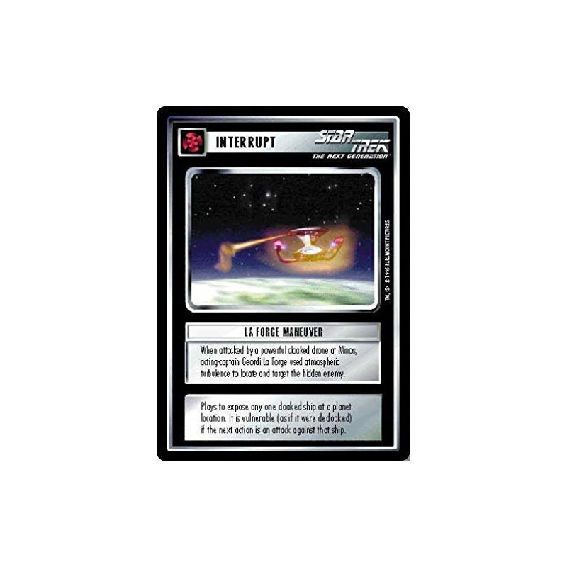 Decipher Star Trek CCG 1E AU Alternate Universe Laforge Maneuver