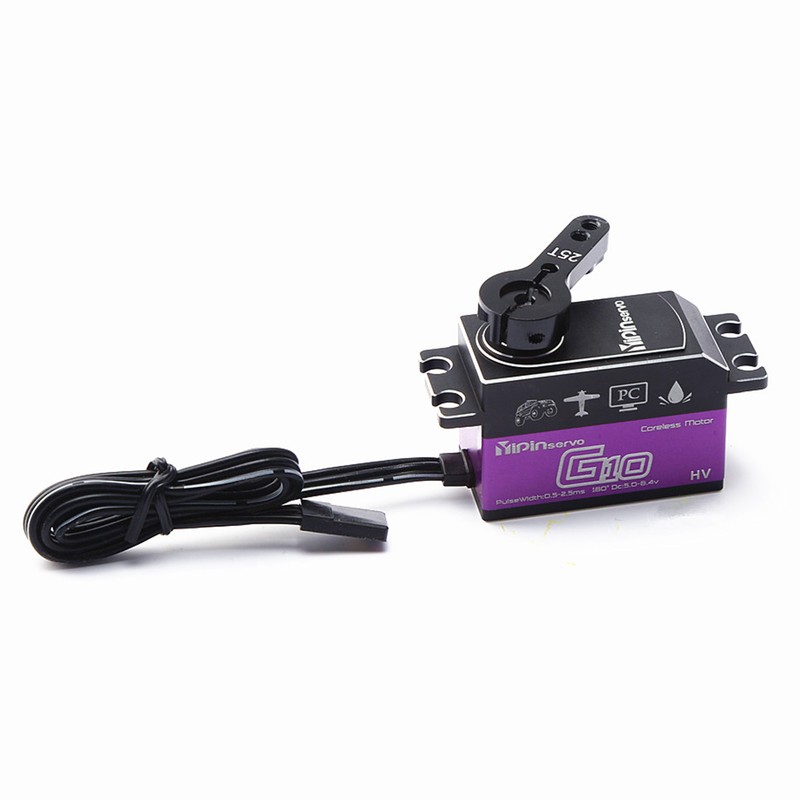YIPINServo 10KG Digital Servo Metal Gear Servo Waterproof for 1/8