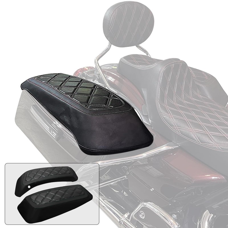 WOWTK Hard Saddlebag Lid Bra/Covers fits for Harley 2014-2024 Touring