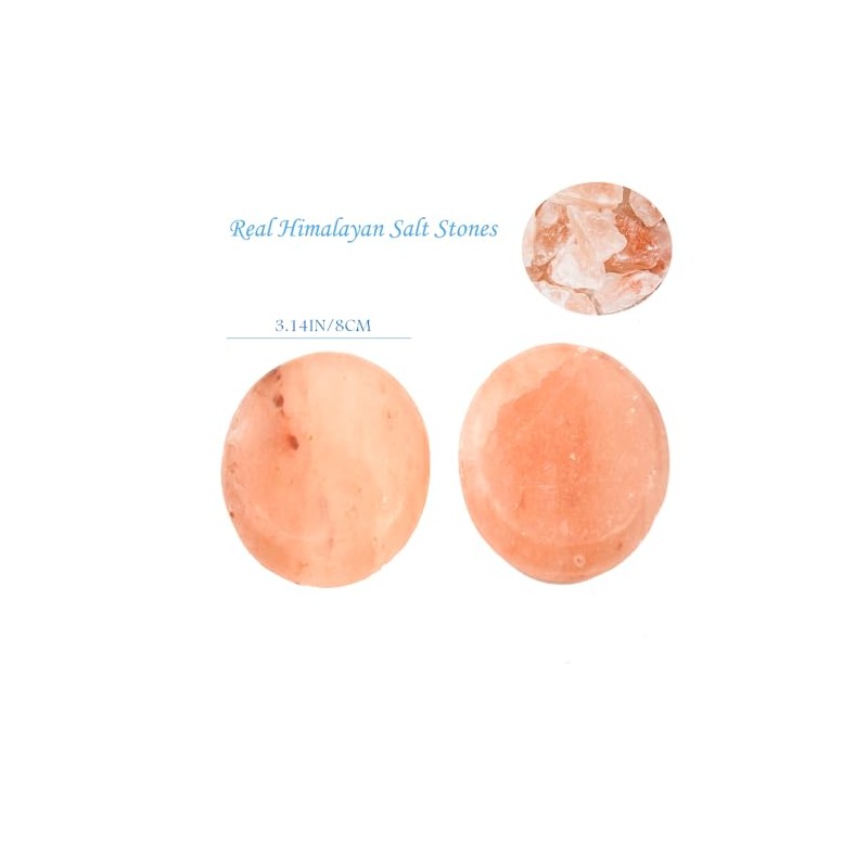 Windfulogo Himalayan Massage Stones, Salad Massage Stones, Cold Massage Case