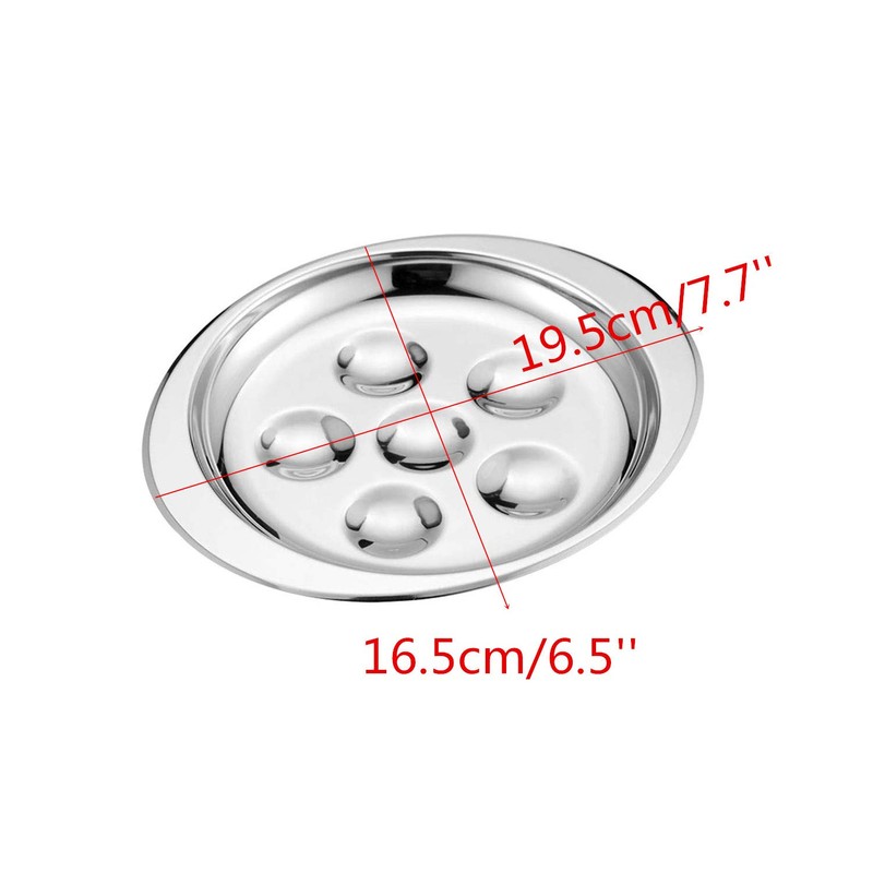 HAN SHENG 2 Pcs 6 Holes Stainless Steel Practical Snail