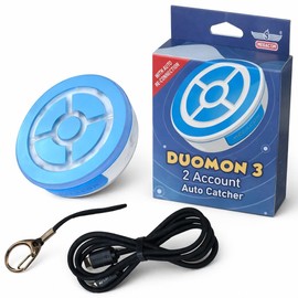 megacom DuoMon 3 Unique Auto-Reconnection Hourly, Dual Accounts Pocket Auto Catcher(Redball), IPX7 Waterproof, APP Adj. Lights,Vibration,Sound- Bluetooth 65ft Link, Type-C & Wireless Charging(Blue)