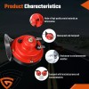 Gearzaar 2* 12V 300DB Super Loud Train Horn Waterproof For