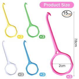 ZLONGYAN 15-Piece Colored aligner Remover Tool is an Oral Care Removal Accessory for Clear aligner Removal Tool. Easy to Carry, Denture Removal Tool.