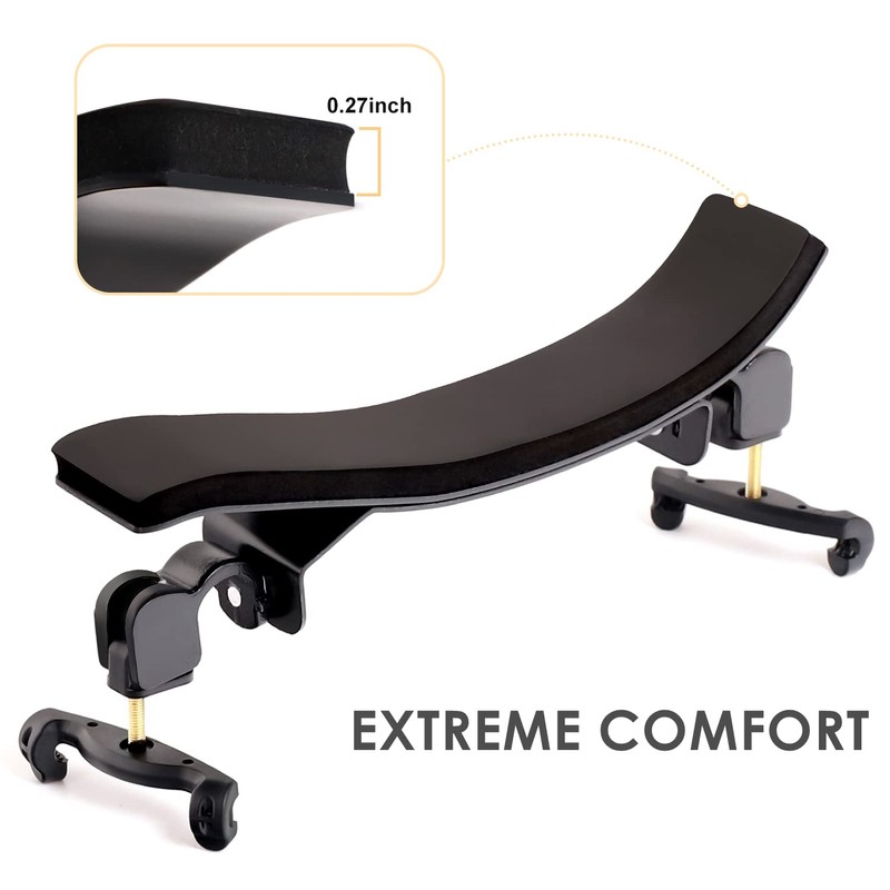 Fansjoy Shoulder Rest Violin for 4/4 Violin, Premium Aluminium Alloy