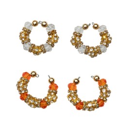 Set of 2 Pair of Bangles Designer God Goddess Set for Ganesh/Laddu Gopal/Devi Maa/Radha Krishna Sringar Set Deities jewellary Set for God Statue Janmashtami and Ganpati Festival (Size:0.5")