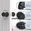 Bwintech 1 Set Beehive Mortice Door Knobs,Black Finishing Pull Door