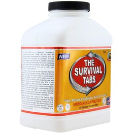 Survival Tabs 15 Day 180 Tabs Emergency Food Survival Food Meal Replacement MREs Gluten Free and Non-GMO 25 Years Shelf Life Long Term Food Storage - Vanilla Flavor