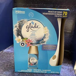 Glade Automatic Spray Aqua Waves - 1 Spray Refill + 1 Automatic Unit 6.2 Oz