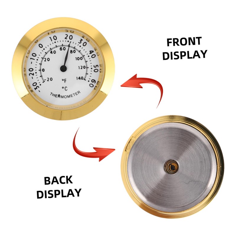 KONTONTY 2pcs Mini Hygrometer Thermometer Analog Humidity and Temperature Meter
