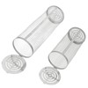 2PCS BBQ Net Tube Stainless Steel Barbecue Grill Basket Rolling