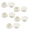 sourcingmap 10 Pcs 13mm Dia Round Plastic Blanking End Cap
