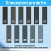 LONGERSIZHAN 100Fogli Carta Vetrata Abrasiva 120-5000, 9x3cm, Umido/Secco