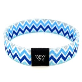 Hang Loose Bands - Southwestern Bracelet for Men, Women & Teens - Comfy Tribal Print and Boho - Western Style Reversible Wristband -Silver Mountain | Small: 6.5" (most common fitting size)