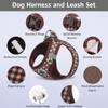 Gyuzh Dog Harness and Leash Set,Soft Mesh Breathable Small Dog