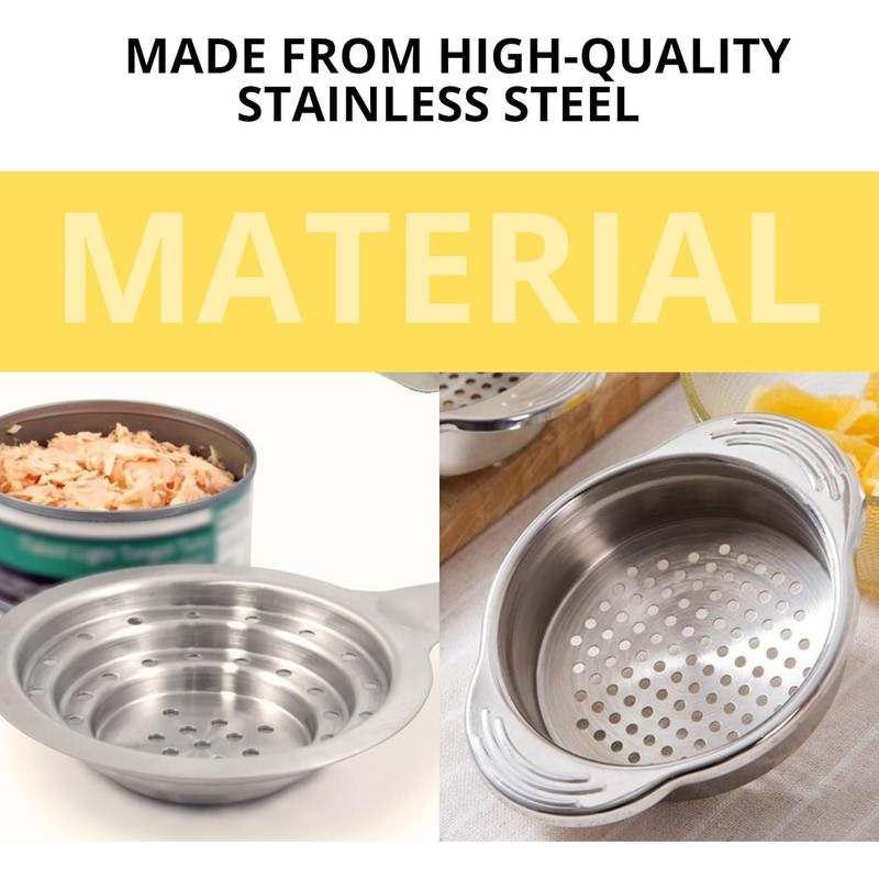 2 PCS Tuna Strainer for Can - Small Colander with