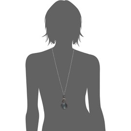 1928 Jewelry Women's Pewter Cat Magnifying Glass Pendant Necklace 30" - Magnification Power: 2-3X