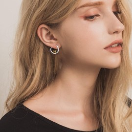 Giraffe Earrings Sterling Silver Giraffe Hoop Earrings Giraffe Jewellery Gifts for Women