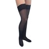 GABRIALLA 23-30 mmHg 2X-Large Black H-80 Sheer Thigh Highs Compression