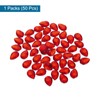 MECCANIXITY 50PCS Flat Back Acrylic Teardrop Gems 13x18mm Artificial Rhinestones