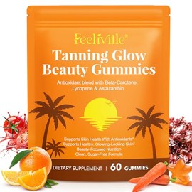 Tanning Gummies Fast Tan Without Sun, 2026 New Tanning Gummies, Antioxidant Blend with Beta-Carotene,Lycopene & Astaxanthin, Hydration for Natural Looking Glow