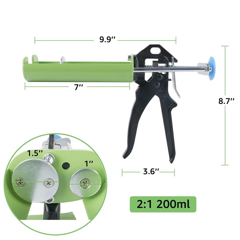 Epoxy Gun 200 mL/6.75 fl oz (2:1 Mix Ratio) Dual