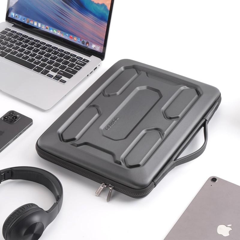 DOMISO 17 inch Laptop Sleeve with Handle Shockproof Waterproof EVA
