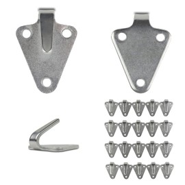 CARGO VA Intelligent Vehicle Accessories CargoVA - 20 Three-Hole Tarpaulin Hooks - Particularly Rust-Resistant Guy Hooks - Net Hooks, Perfect for Attaching Trailer Nets and Tarpaulins