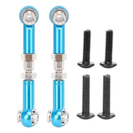 Vbest life Pack of 2pcs RC Steering Linkage Rod Front Upper Suspension Arm Link Rod Compatible with WLtoys 1/14 144001 RC Car(Blue)
