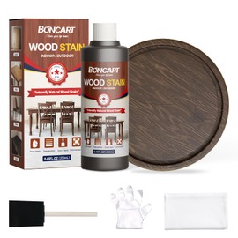 Boncart Water-Based Wood Stain, 8.45FL.OZ/250mL Stain for Wood, Suitable for Staining Indoor and Outdoor Wooden Items and Furniture, Non-Toxic, Multiple Finishes (Dark Oak)